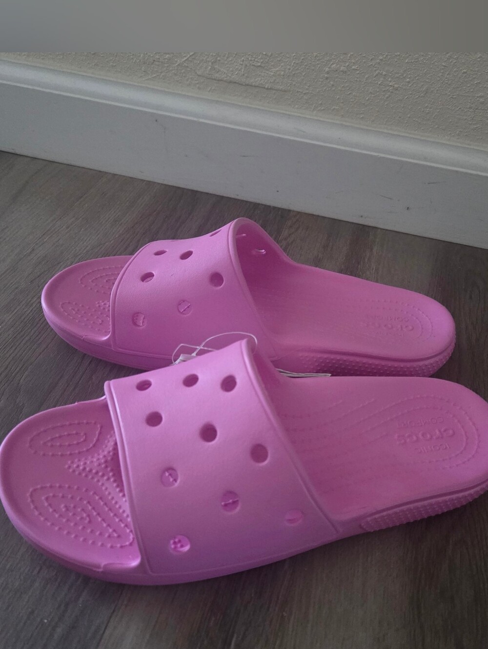 Crocs Slide Women's Size 9 Mens Size 7 Sandal - Pink NEW
